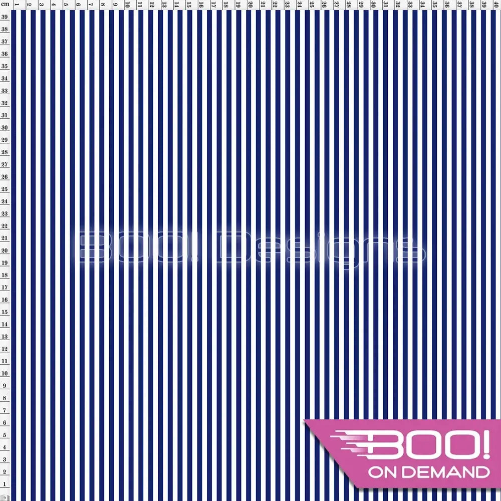 Spandex Stripes 4mm Navy Fabric