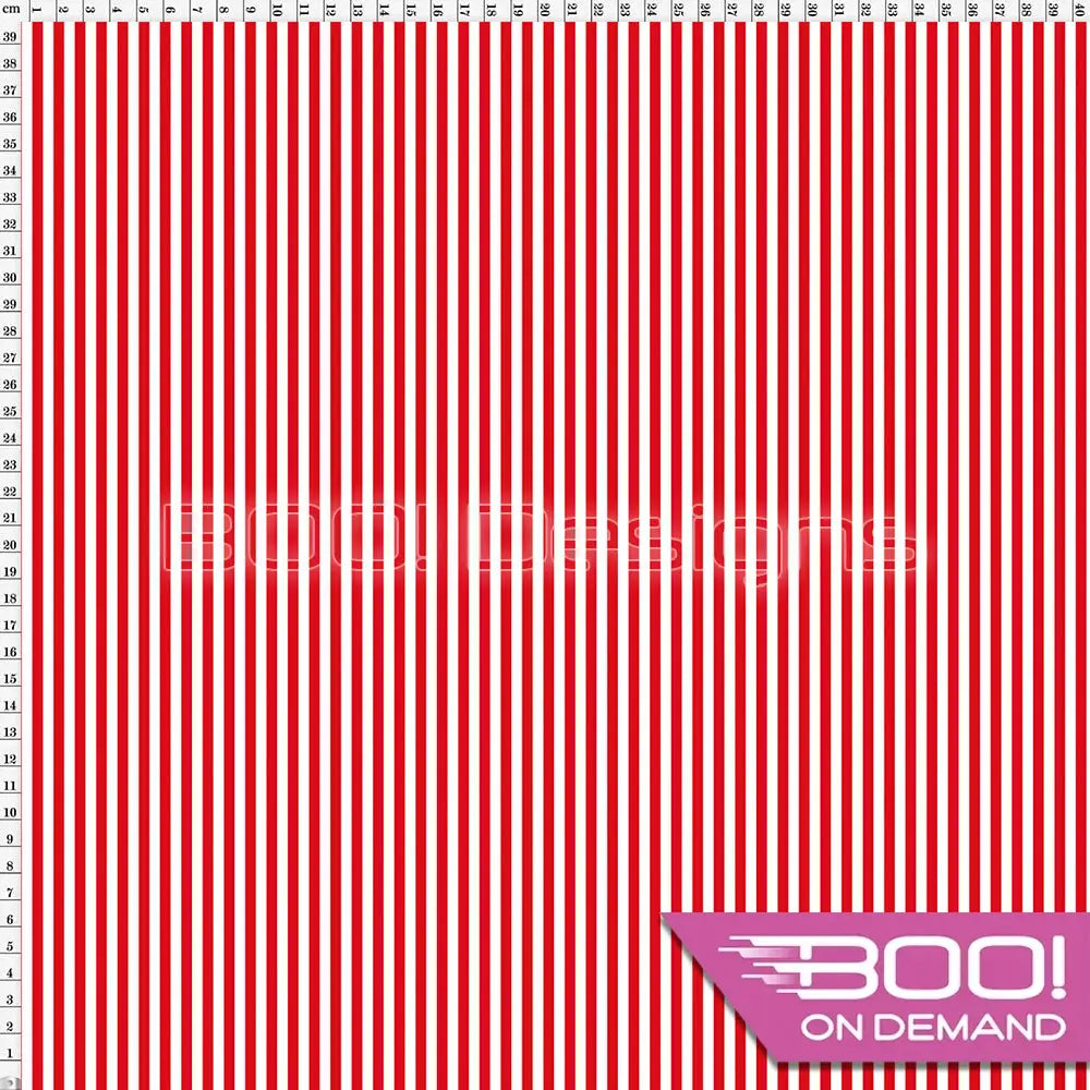 Spandex Stripes 4mm Red Fabric