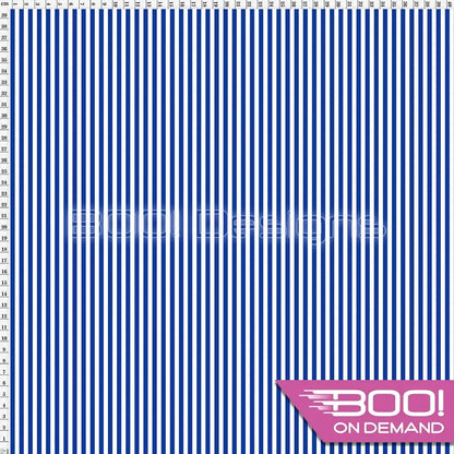 Spandex Stripes 4mm Royal Fabric