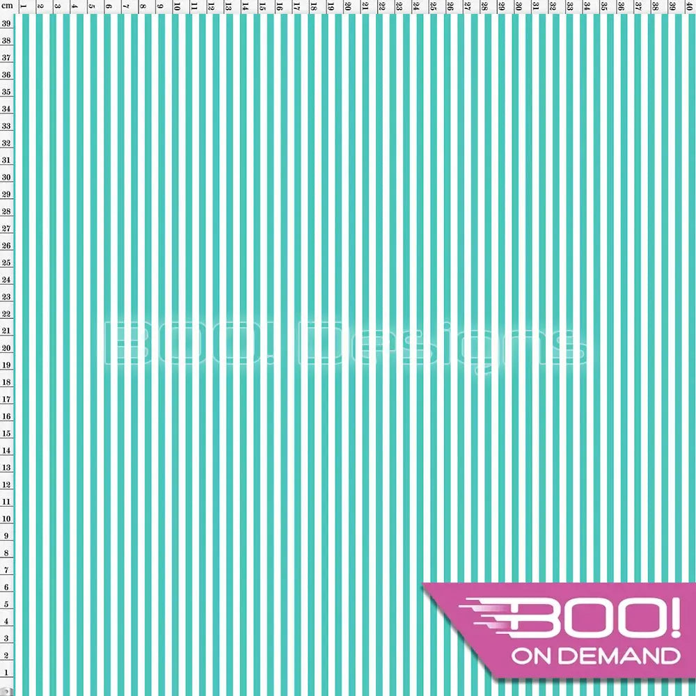Spandex Stripes 4mm Warrior Teal Fabric