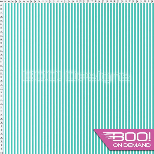 Spandex Stripes 4mm Warrior Teal Fabric