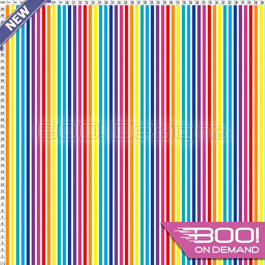 Spandex Stripes Rainbow Fabric