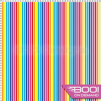 Spandex Stripes Rainbow Fabric
