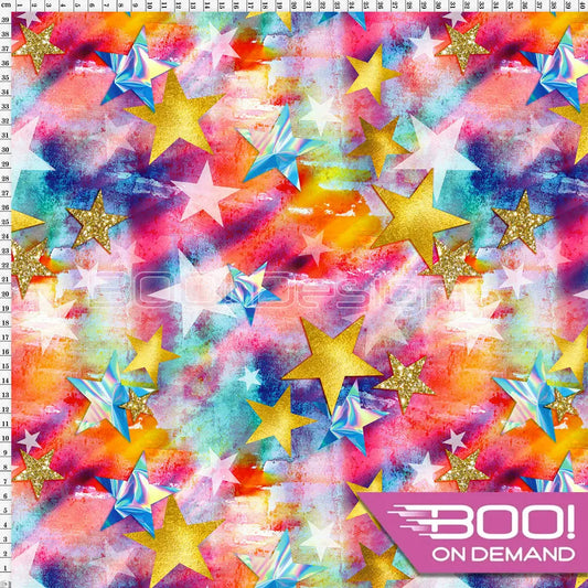 Spandex Sunset Star Fabric