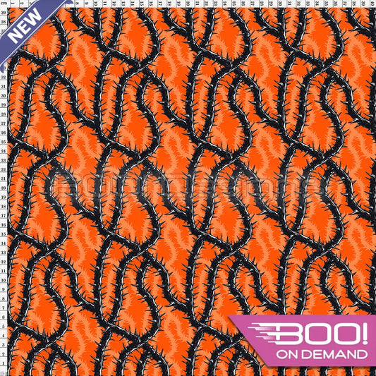 Spandex Thorn Orange Fabric