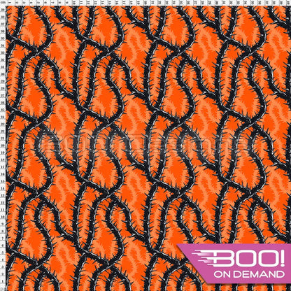 Spandex Thorn Orange Fabric