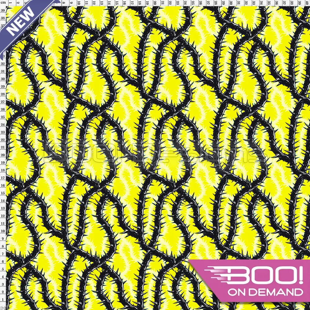 Spandex Thorn Yellow Fabric