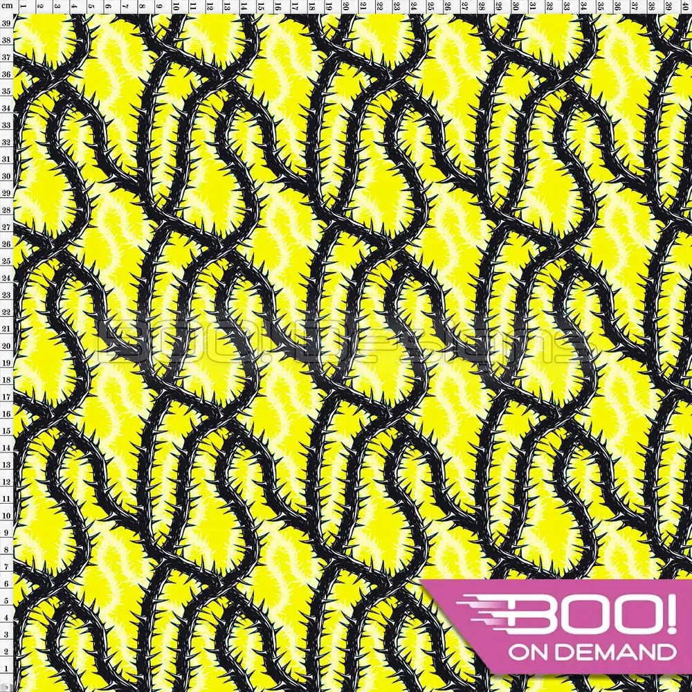 Spandex Thorn Yellow Fabric