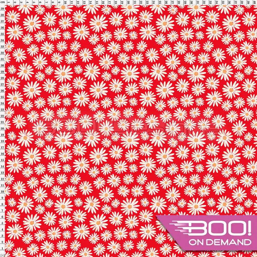 Spandex Thrive Red Fabric