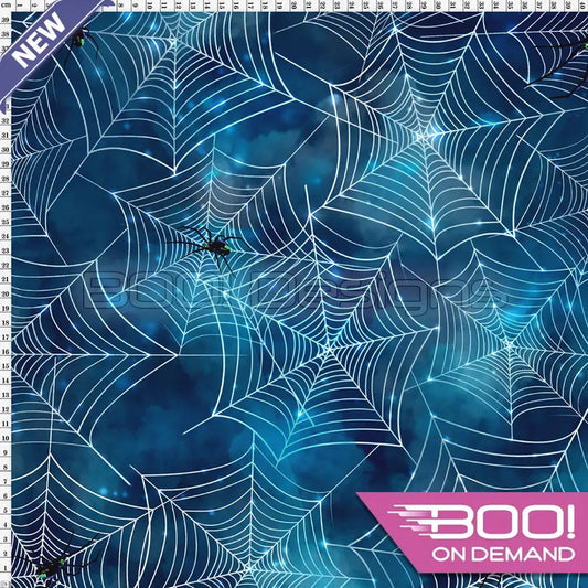 Spandex Toil and Trouble Webs Fabric