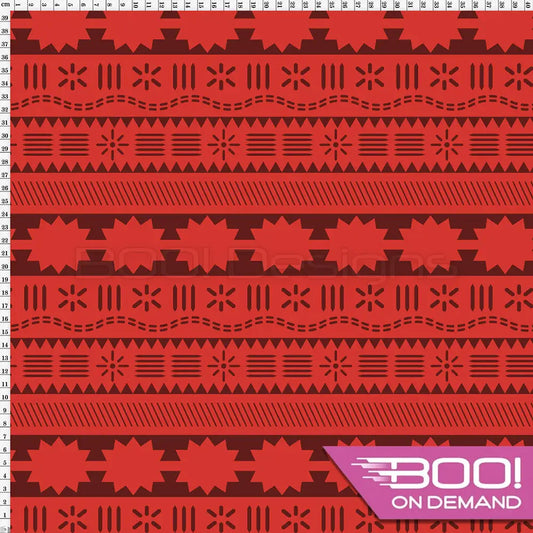 Spandex Tribal Orange Fabric