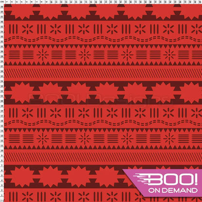 Spandex Tribal Orange Fabric