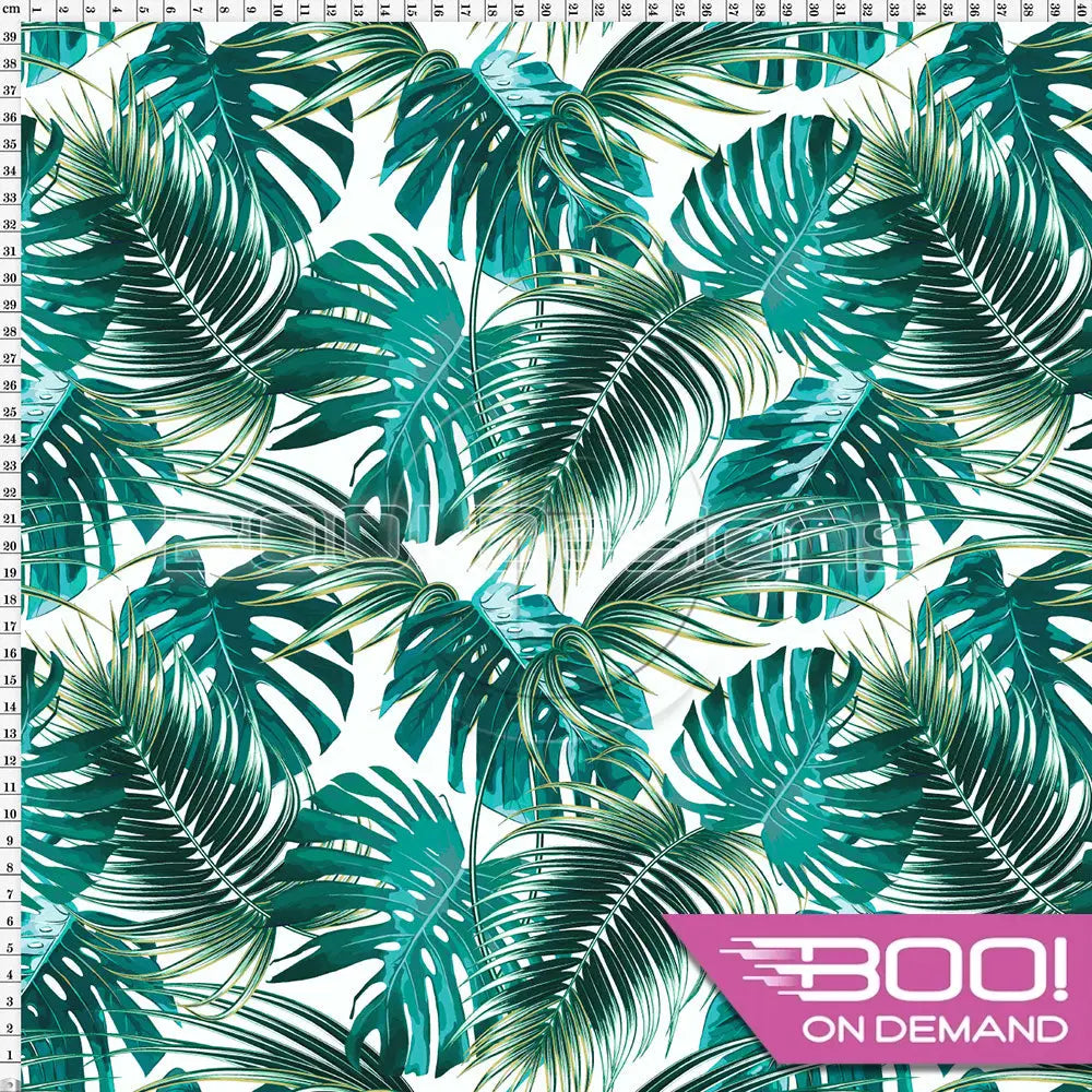 Spandex Tropical Palm Fabric