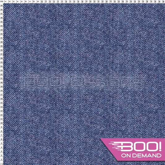 Spandex Tweed Blue Fabric