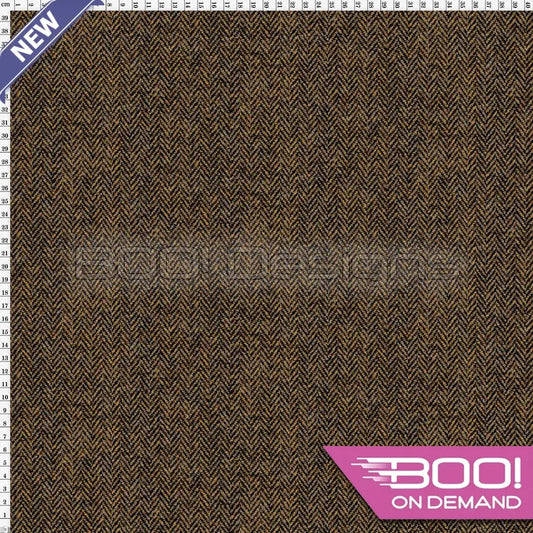 Spandex Tweed Dark Brown - Fabric