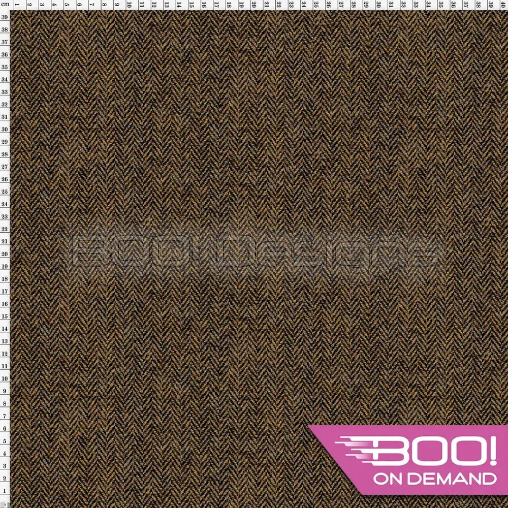 Spandex Tweed Dark Brown - Fabric