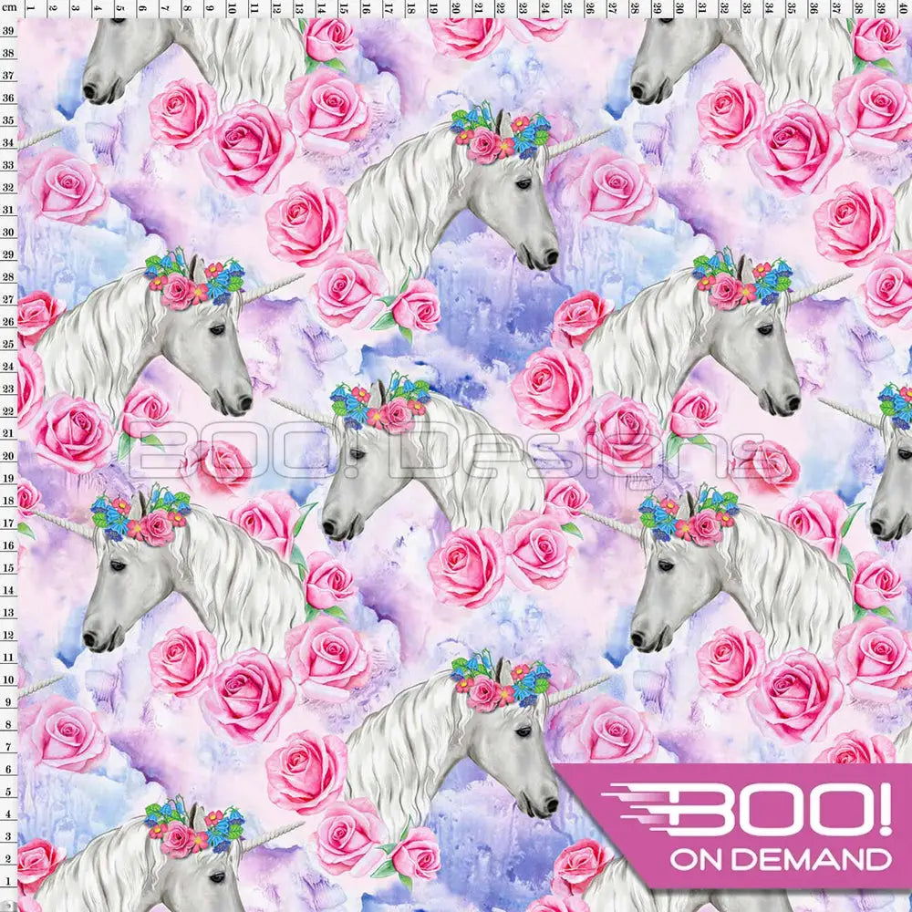 Spandex Unicorn Flower Crown Fabric