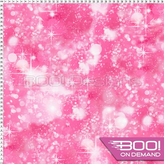 Spandex Unicorn Sparkles Pink Fabric
