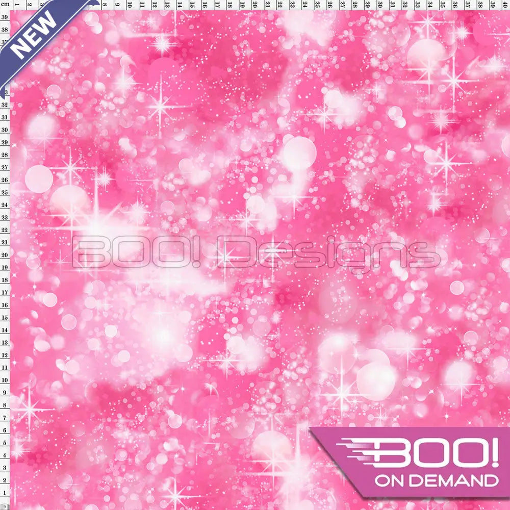 Spandex Unicorn Sparkles Pink Fabric