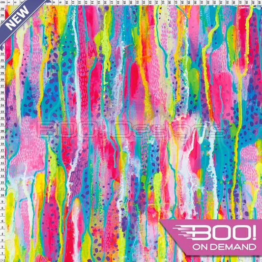 Spandex Urban Falls Pink Fabric