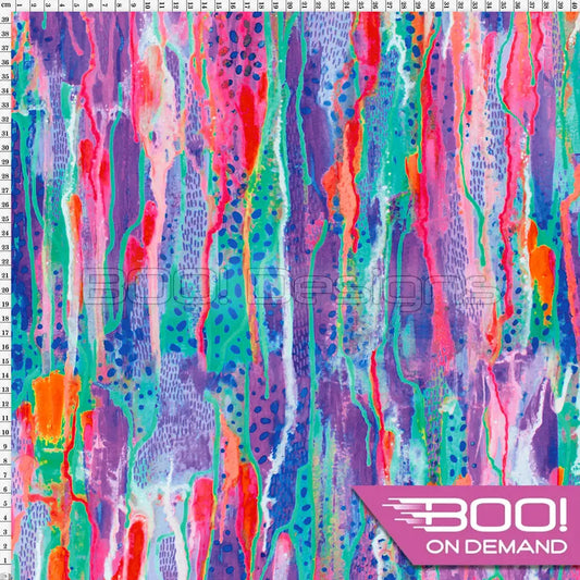 Spandex Urban Falls Purple Fabric
