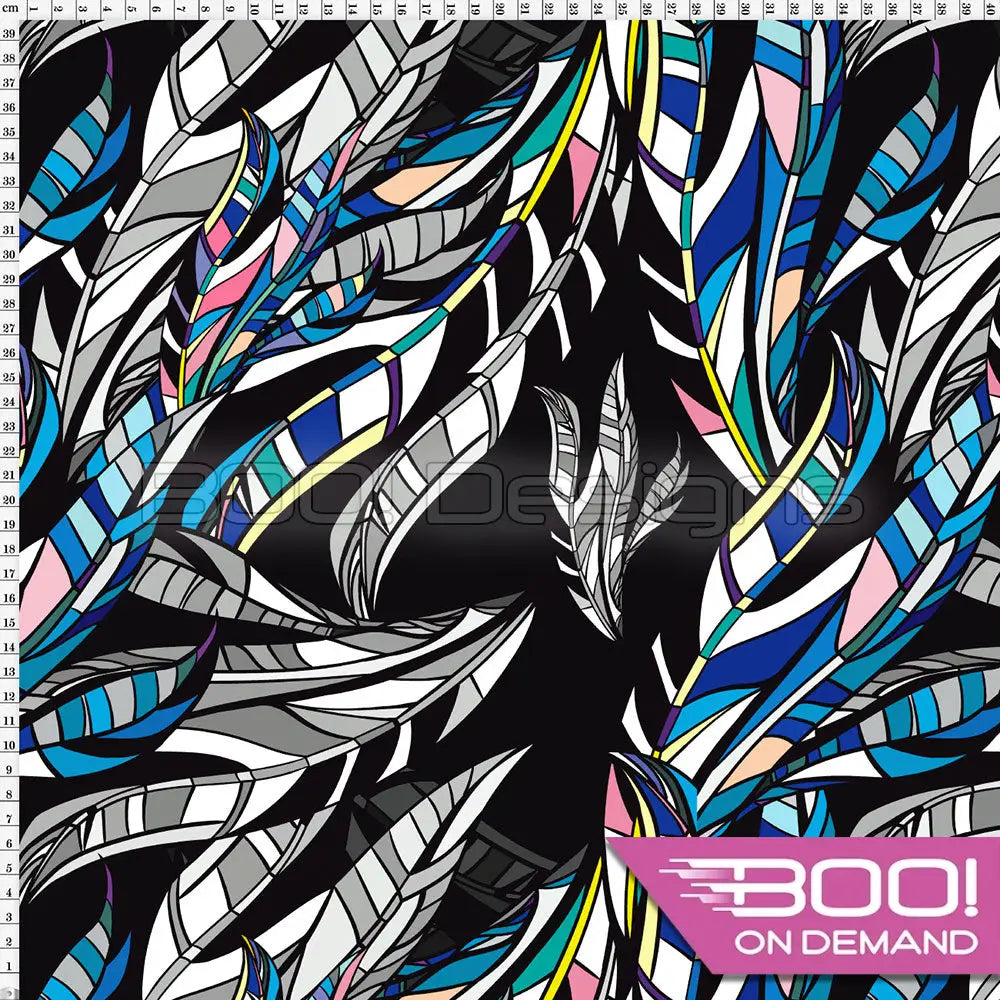 Spandex Vector Feather Fabric
