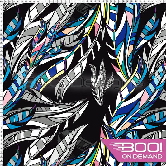 Spandex Vector Feather Fabric