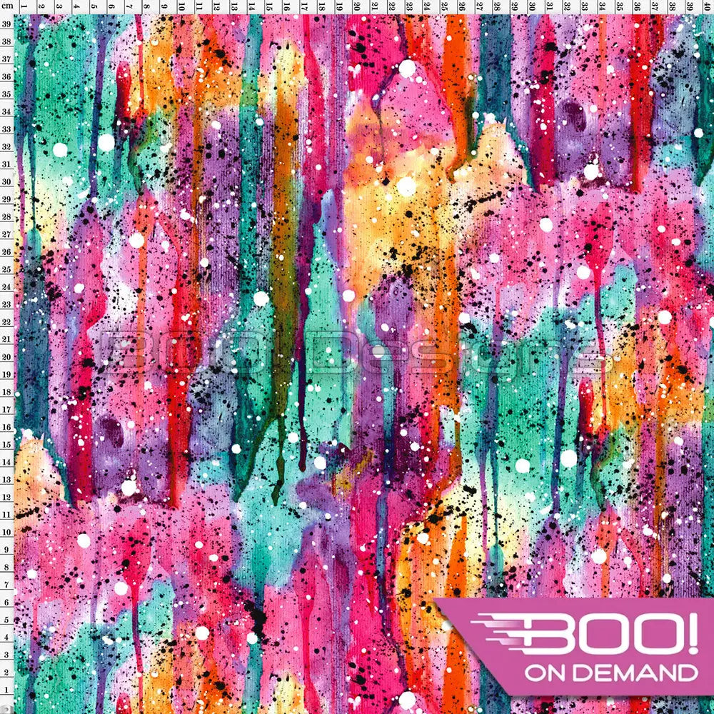 Spandex Warrior Splat Multi Fabric