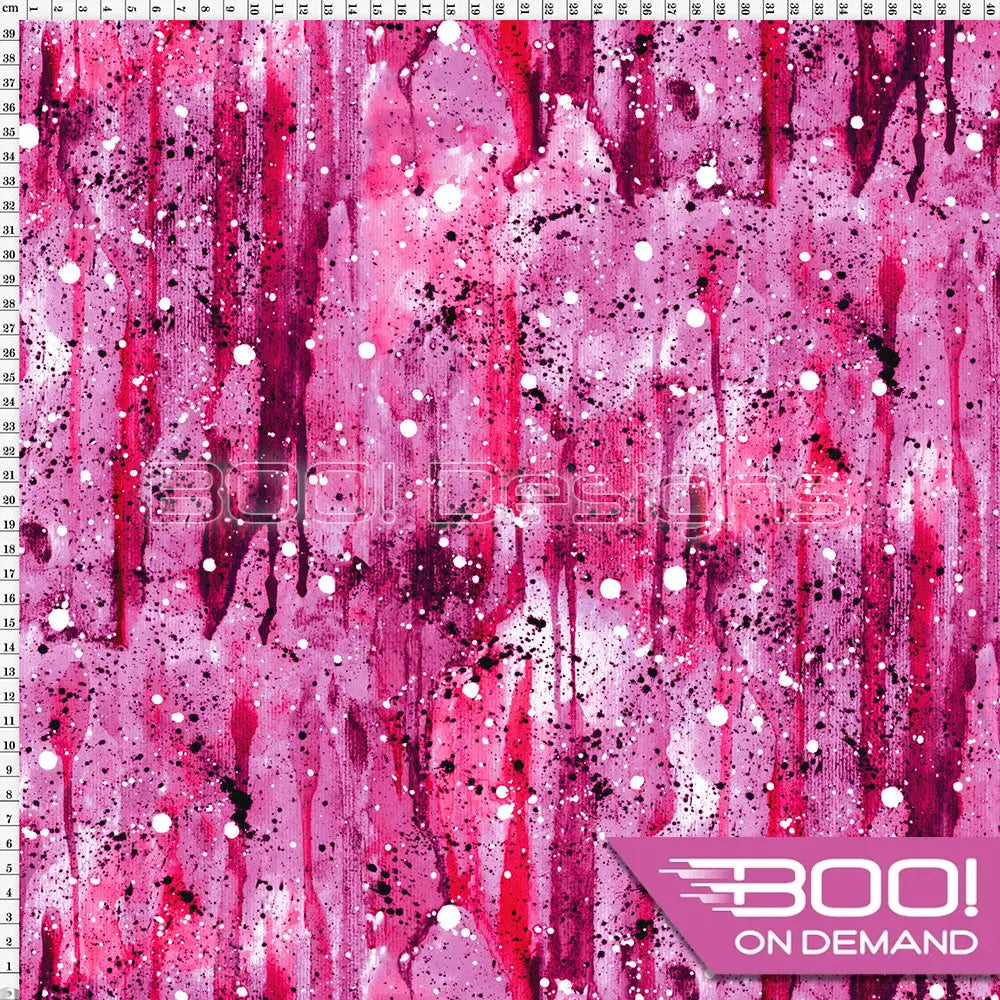 Spandex Warrior Splat Pink Fabric