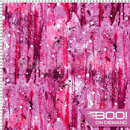 Spandex Warrior Splat Pink Fabric