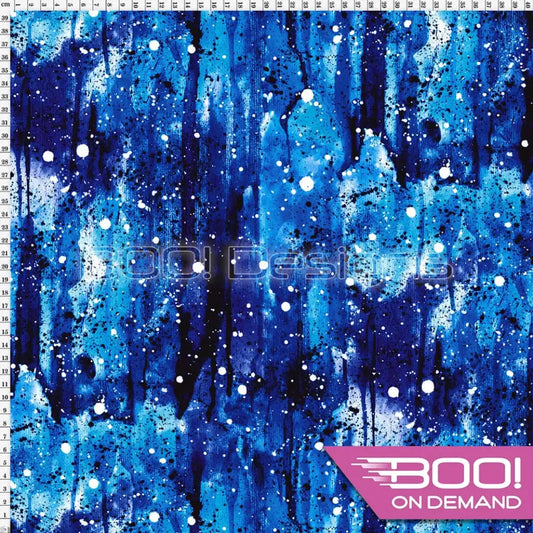 Spandex Warrior Splat Royal Fabric