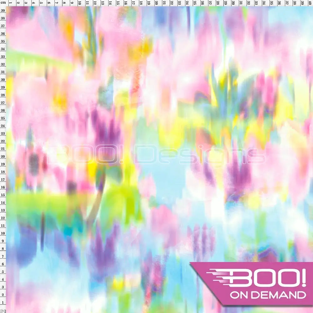 Spandex Watercolour Fabric