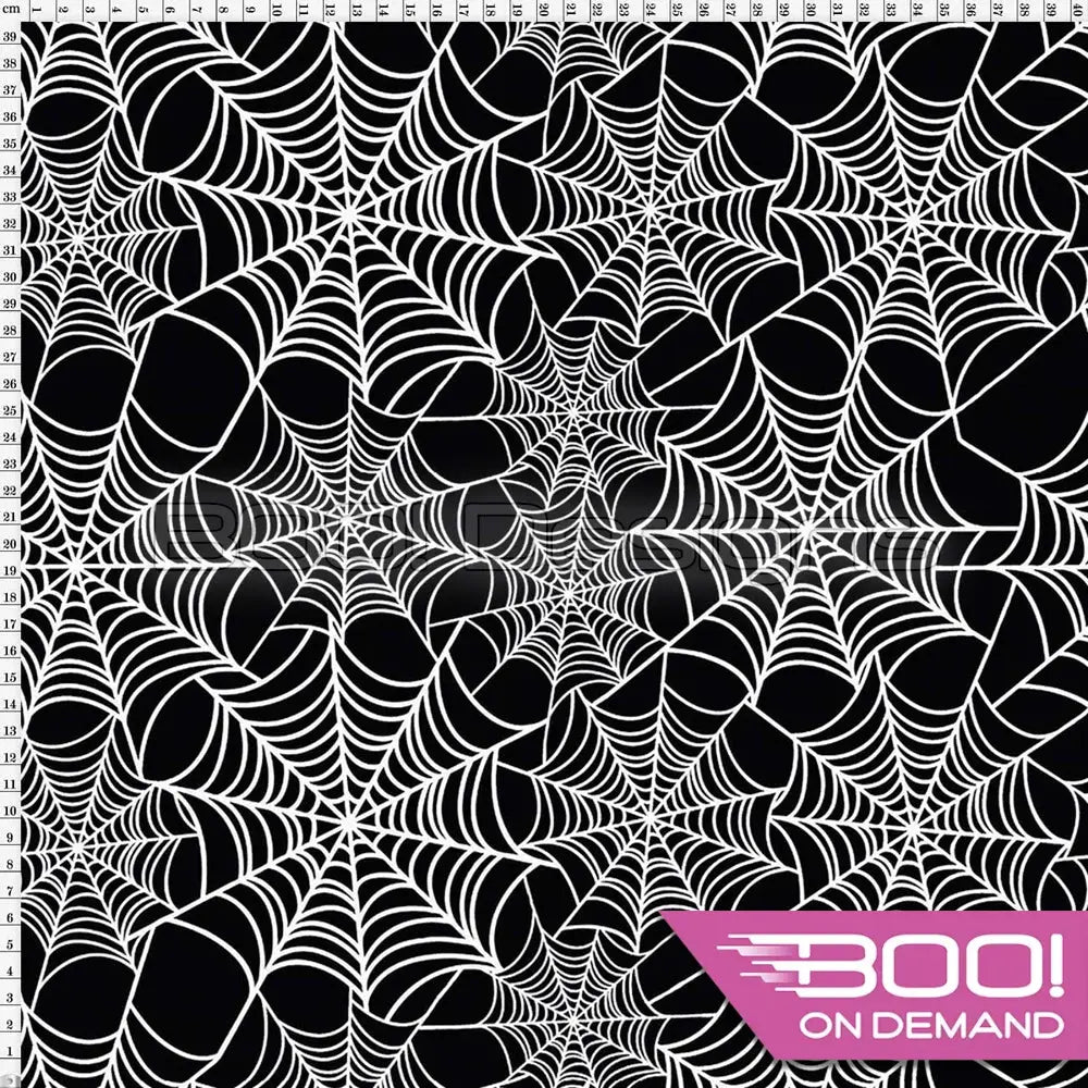 Spandex Webs Black - Fabric
