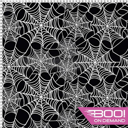 Spandex Webs Black - Fabric