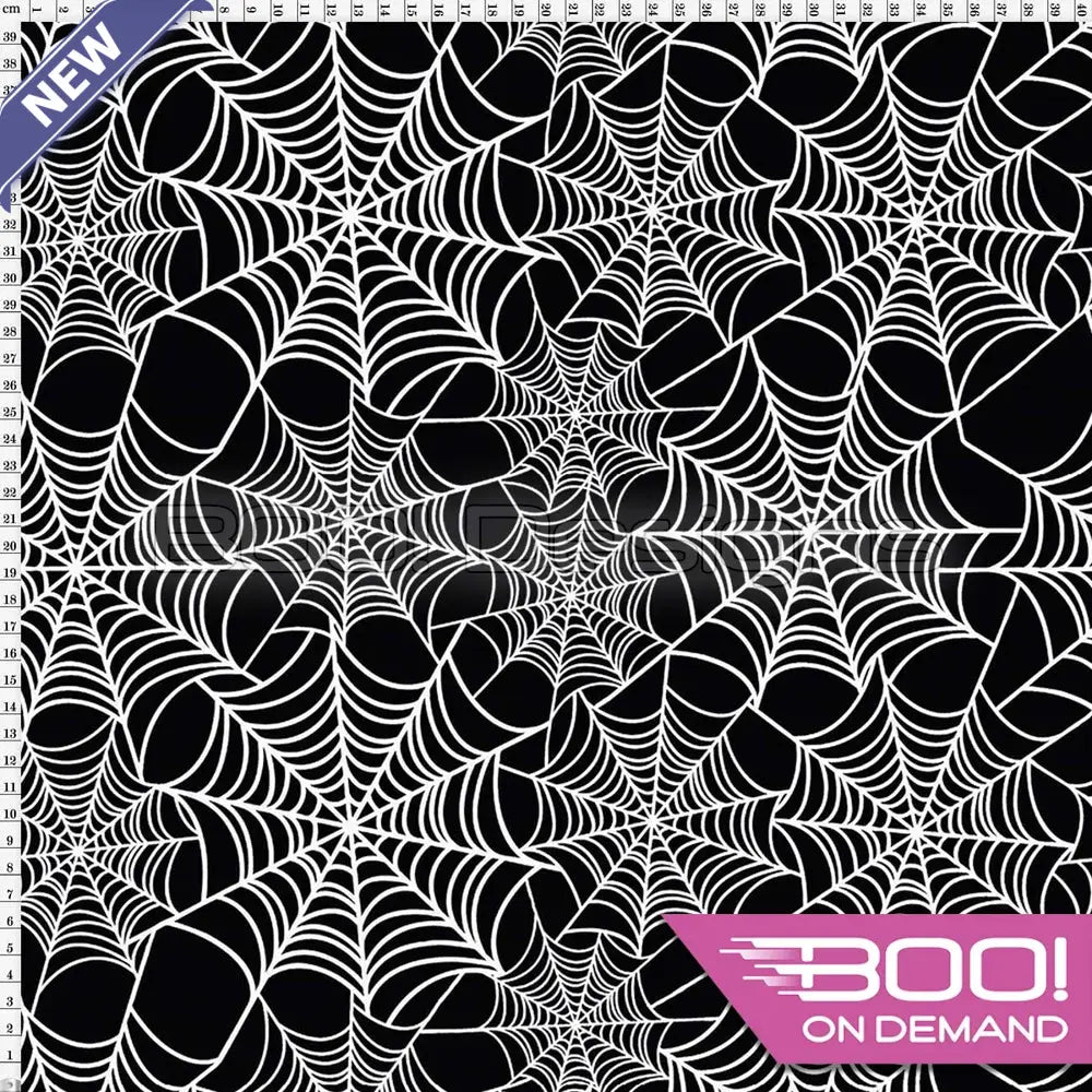 Spandex Webs Black - Fabric