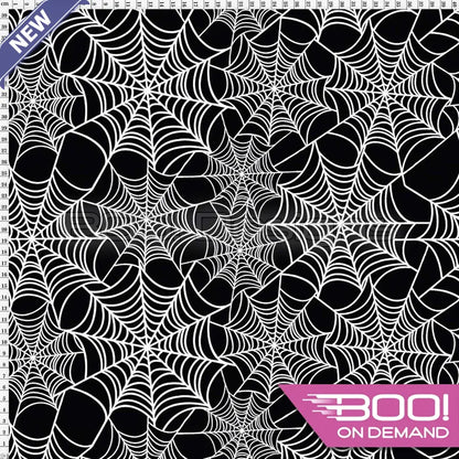 Spandex Webs Black - Fabric