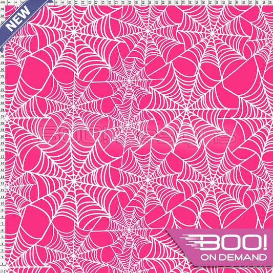 Spandex Webs Pink Fabric