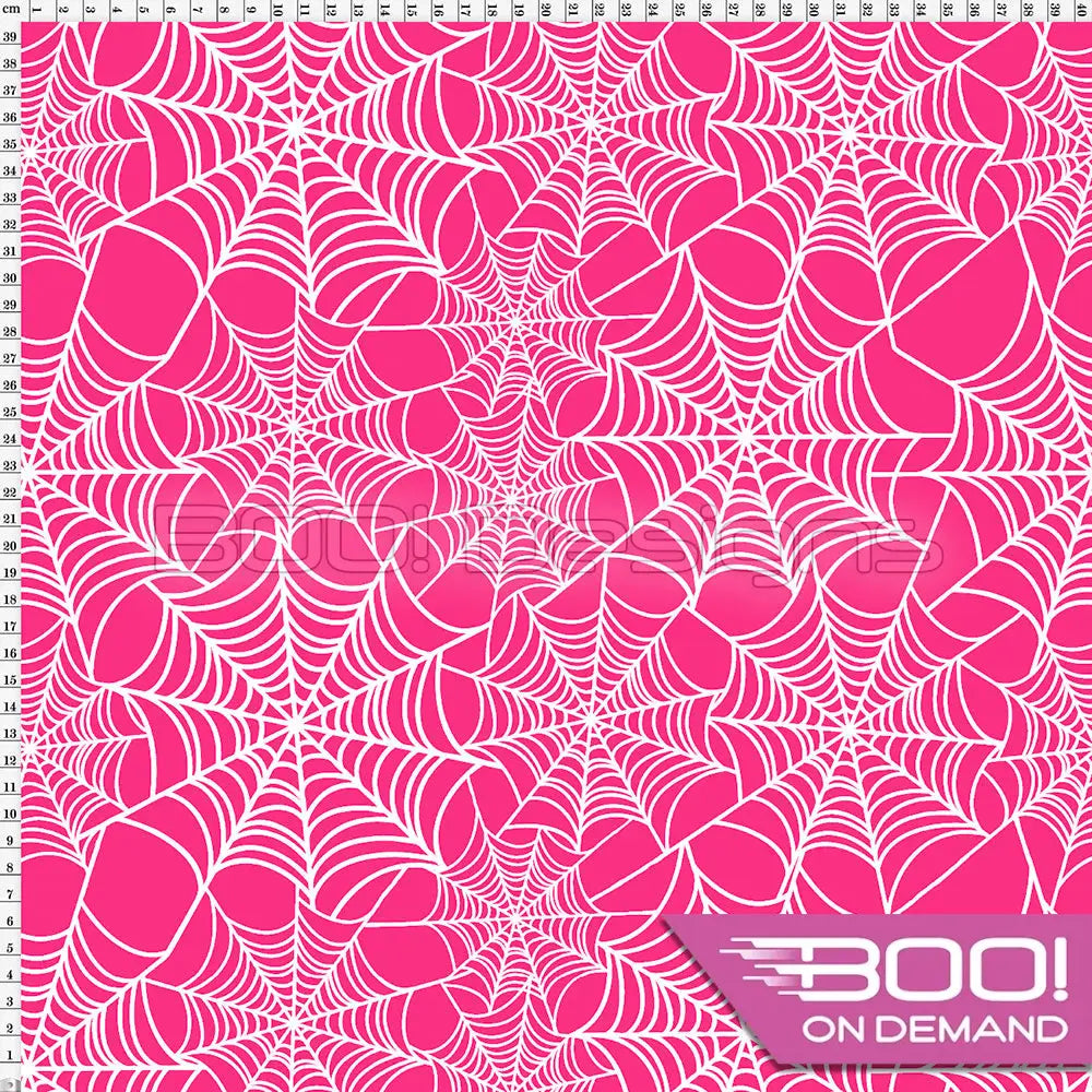 Spandex Webs Pink Fabric