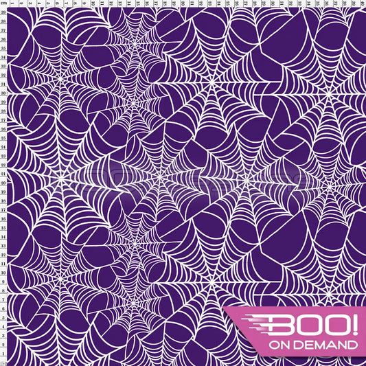 Spandex Webs Purple Fabric