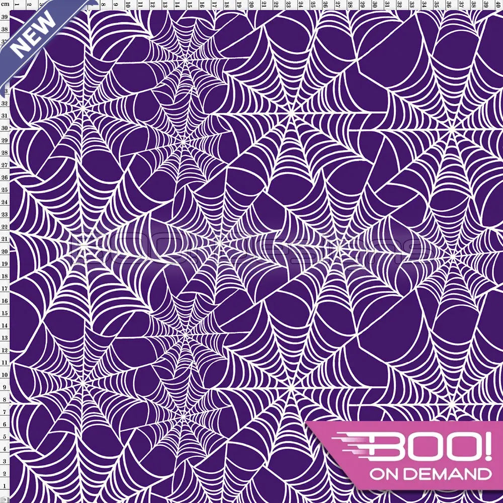 Spandex Webs Purple Fabric