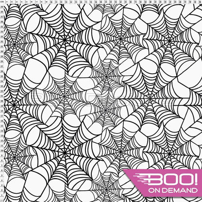 Spandex Webs White - Fabric