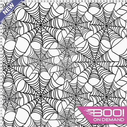 Spandex Webs White - Fabric