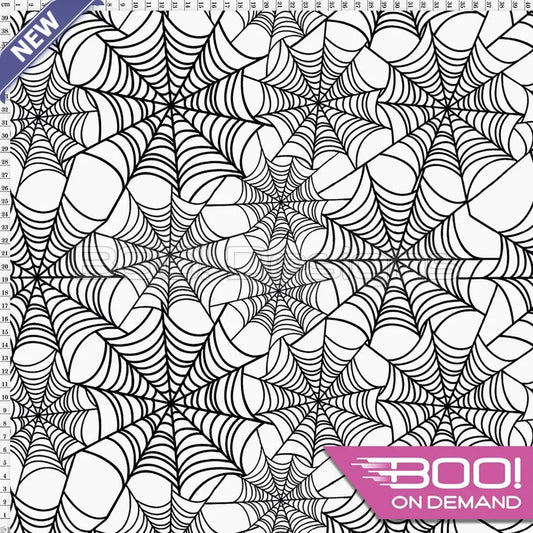 Spandex Webs White - Fabric