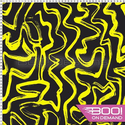 Spandex Wiggle Yellow Fabric