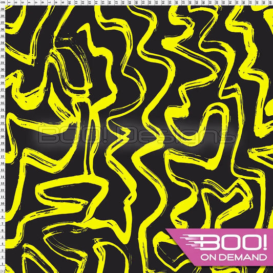 Spandex Wiggle Yellow Fabric
