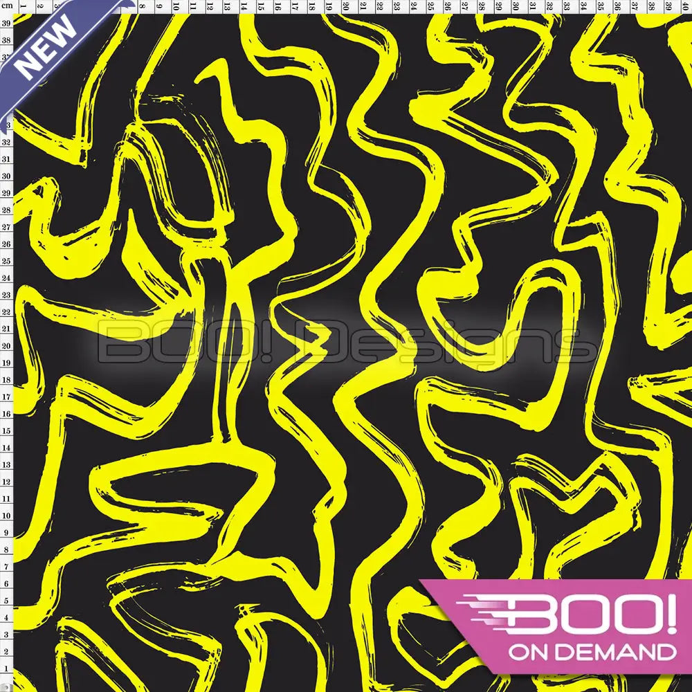 Spandex Wiggle Yellow Fabric