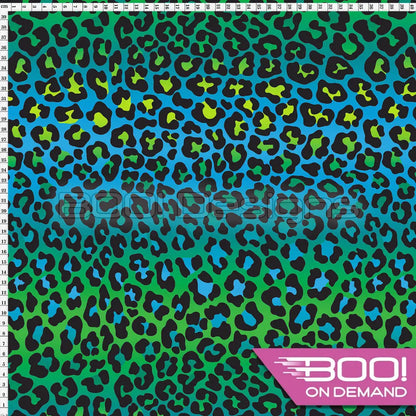 Spandex Wild Ombre Green Blue Fabric