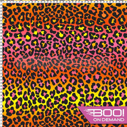 Spandex Wild Ombre Orange Yellow Fabric
