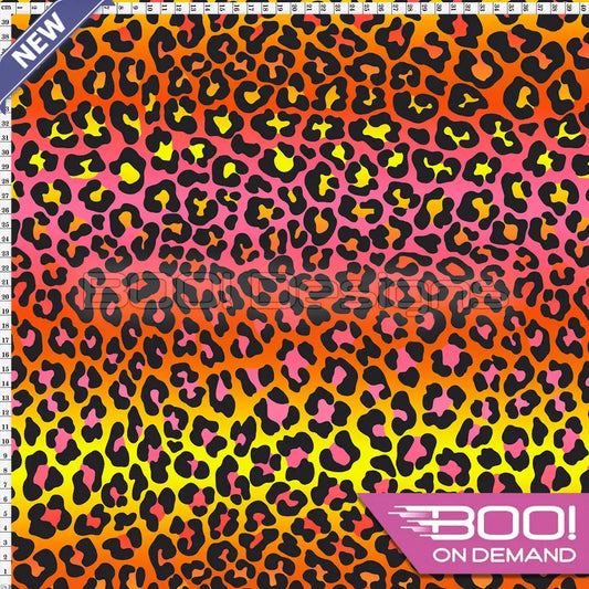 Spandex Wild Ombre Orange Yellow Fabric