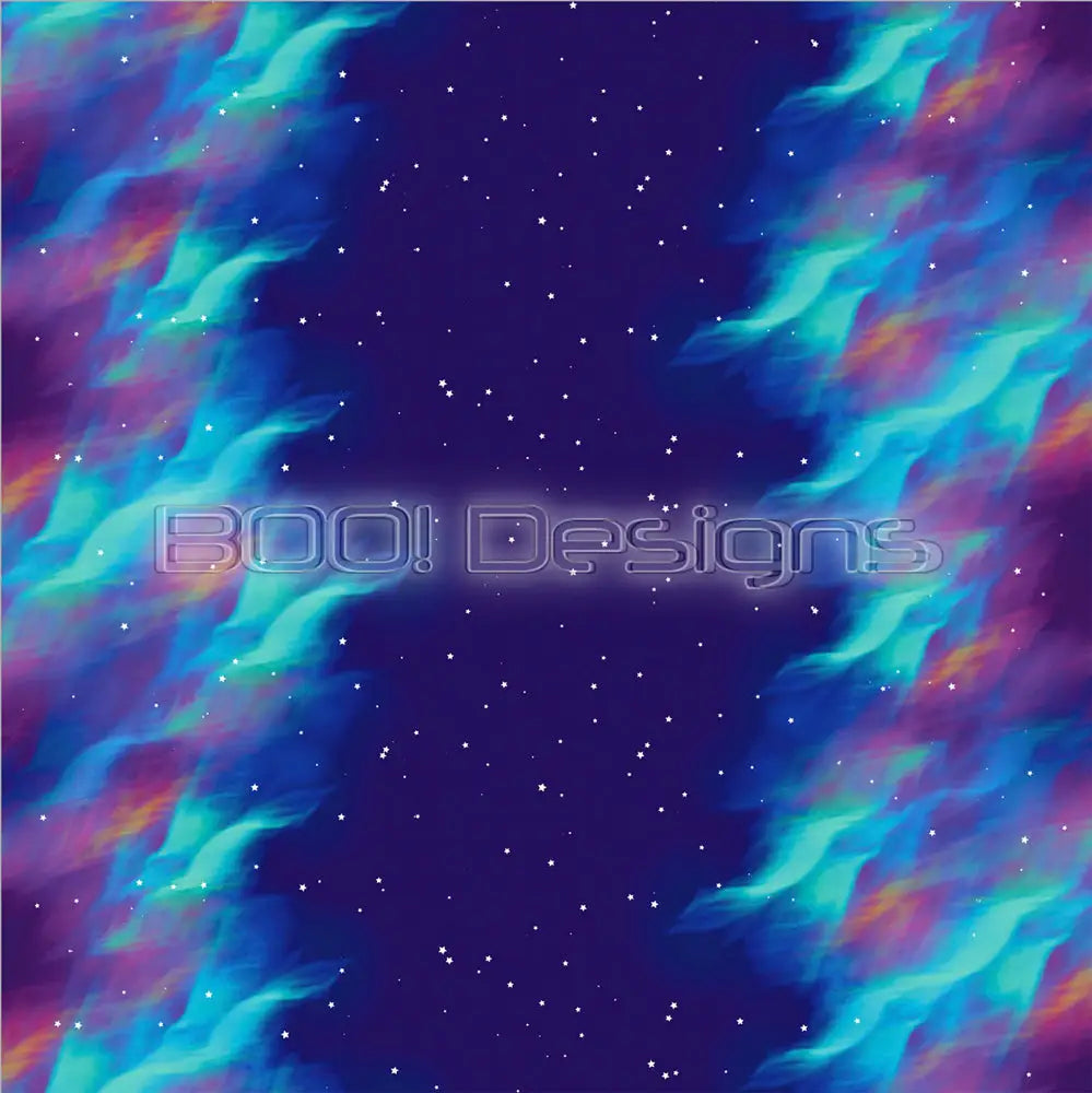 Spandex Xmas Aurora Purple Fabric